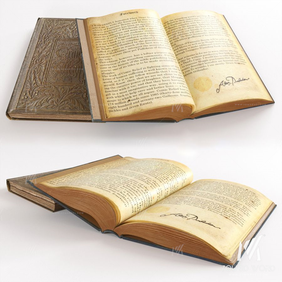Open book on the table